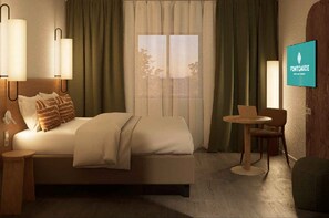 Desk, laptop workspace, soundproofing, free cribs/infant beds - Hotel Golf Fontcaude (Juvignac)