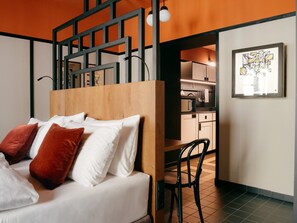 1 bedroom, premium bedding, in-room safe, individually decorated - WELTWIEN Apartments (Vienna)