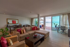 Apartment, 2 Bedrooms, Private Pool | Living area - Serenity Resort & Residences Phuket (Rawai)