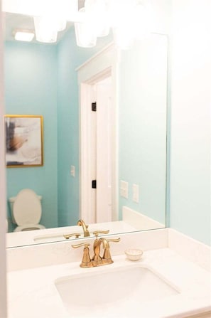 Bathtub, hair dryer