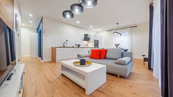 Apartment (B 1) | Living area | Flat-screen TV