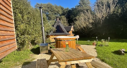Gillan Creek Retreat is set in a private meadow on the Lizard Peninsula