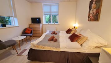 Premium bedding, memory-foam beds, individually decorated