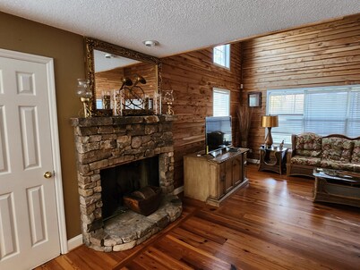 8. Beautiful secluded creek front lodge sleeps 19