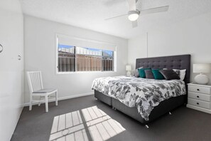 2 bedrooms, bed sheets