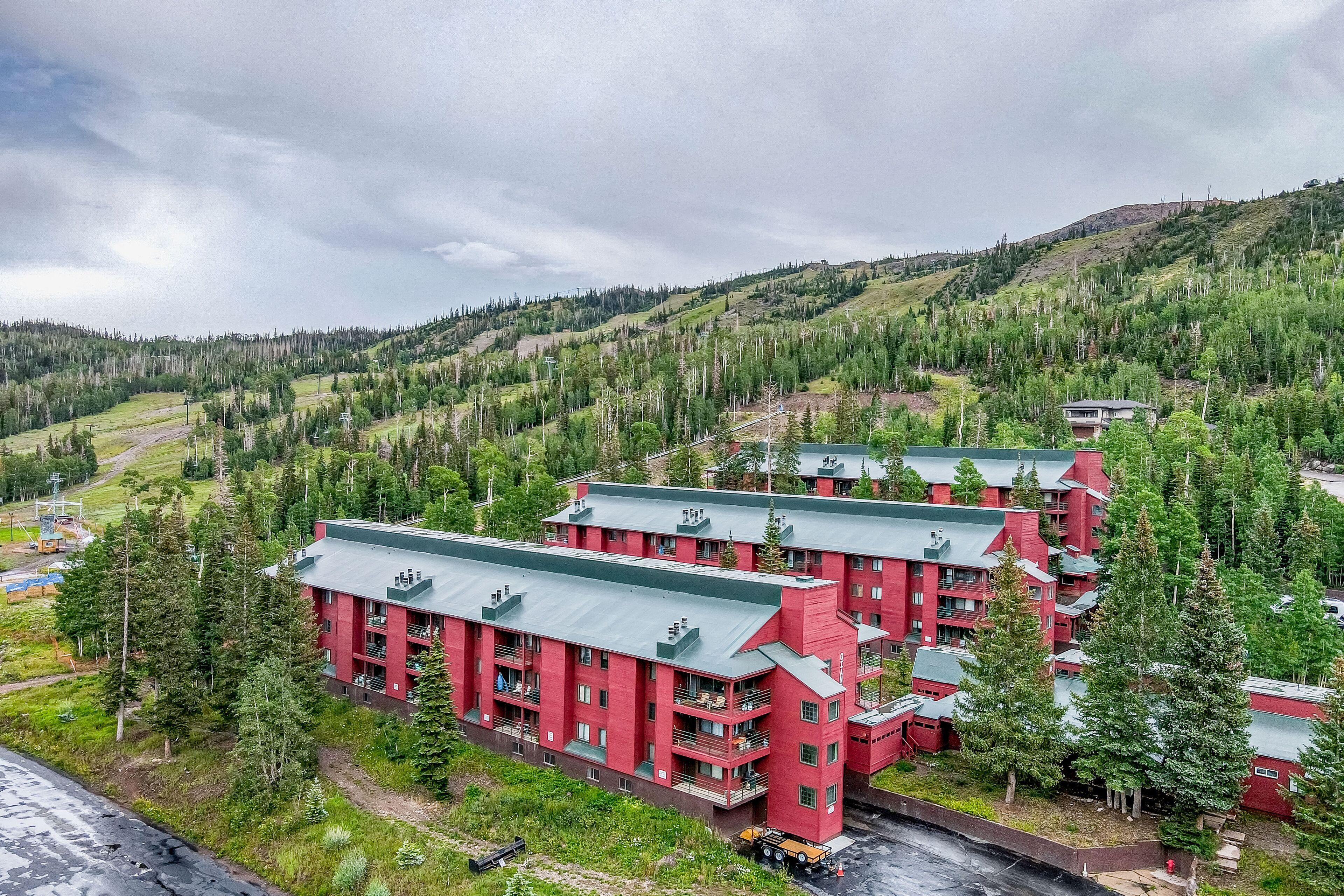 Ski-in/out condo with indoor hot tub, game room, sauna, fireplace, & balcony