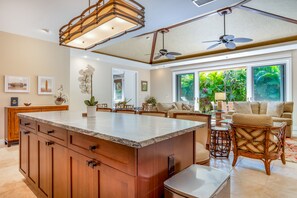 Interior - Luxurious home on resort grounds with lanai, grill, pools, hot tub - near beach (Kamuela)