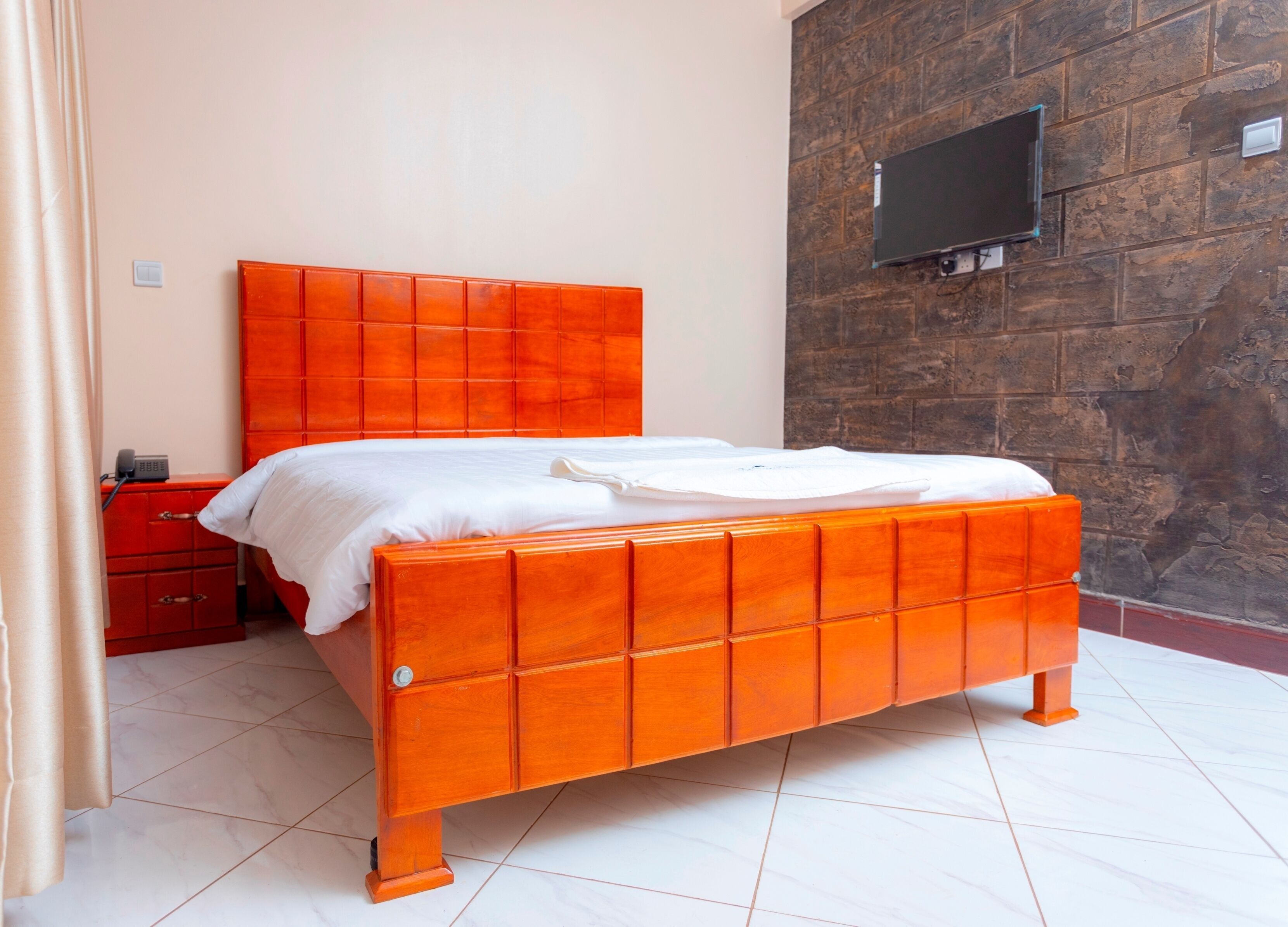 Premium bedding, memory foam beds, individually decorated