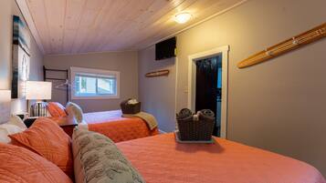 1 habitación, tabla de planchar con plancha, internet y ropa de cama