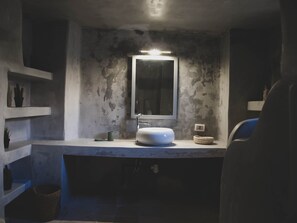 Bathtub, hair dryer, toilet paper