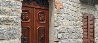 Ancient building in the historic center near the lake and the sea.