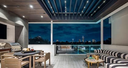 The Glass Haus I · Modern Luxury · River Oaks · Rooftop Terrace · Elevator