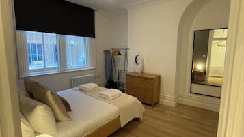 1 bedroom, iron/ironing board, bed sheets