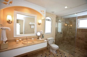Combined shower/bathtub