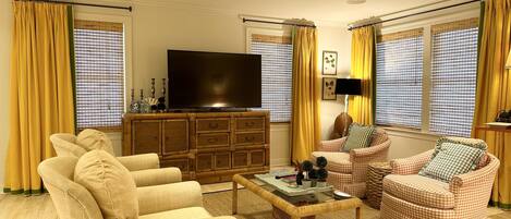 Smart TV, video games, DVD player, books