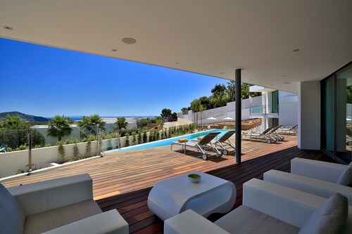Elite Ibiza Villa |  Panoramic Sea Views | Alegre Belle | Beautiful Interior And Designer Furniture | 5 Bedrooms | San Jose