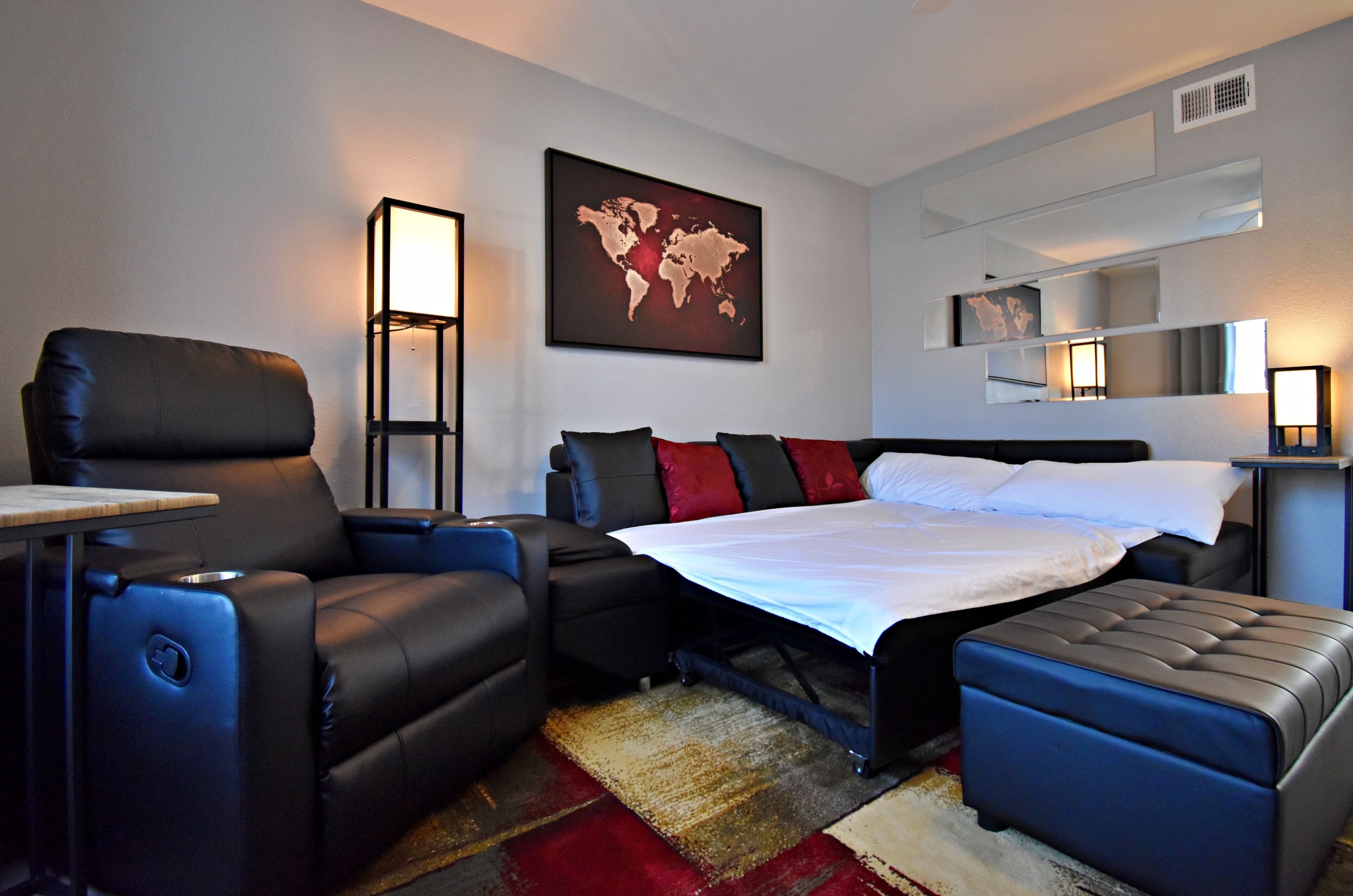 2 habitaciones, tabla de planchar con plancha y wifi gratis 
