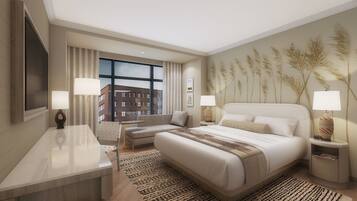 In-room safe, individually decorated, desk, laptop workspace