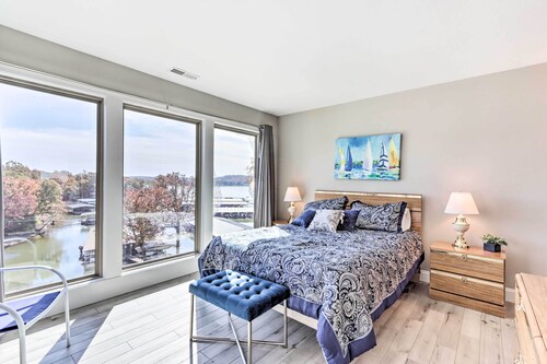 Fireplace & Water Views: Lake Ozark Condo!