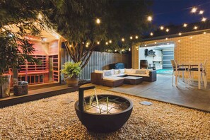 Terrace/patio - La Casa Serenità - peaceful retreat with outdoor infrared sauna  (Newcomb)