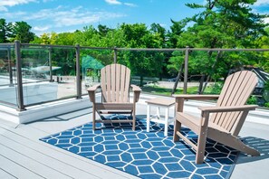 Terrace/patio - Walk to downtown T.C. New 2 Bedroom Condo! (Traverse City)