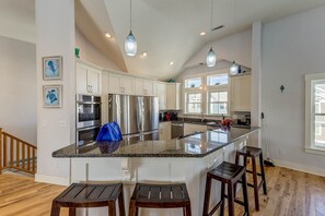 Fridge, microwave, oven, stovetop - Eden Found | 290 ft to the beach | Private Pool, Hot Tub (Corolla)