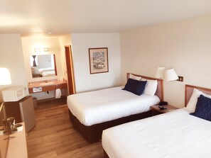 Standard Room, 2 Queen Beds, Non Smoking, No Pets | Desk, iron/ironing board, free WiFi, bed sheets - Harbor Inn (Brookings)