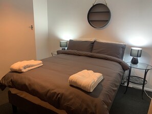 Desk, iron/ironing board, free WiFi, bed sheets