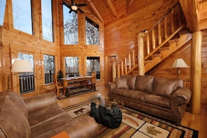บ้านพัก, หลายเตียง (Smoky Treehouse Lodge  #614) | บริเวณนั่งเล่น