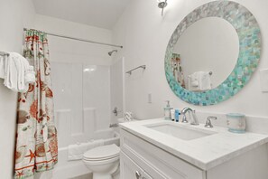 Hair dryer, towels