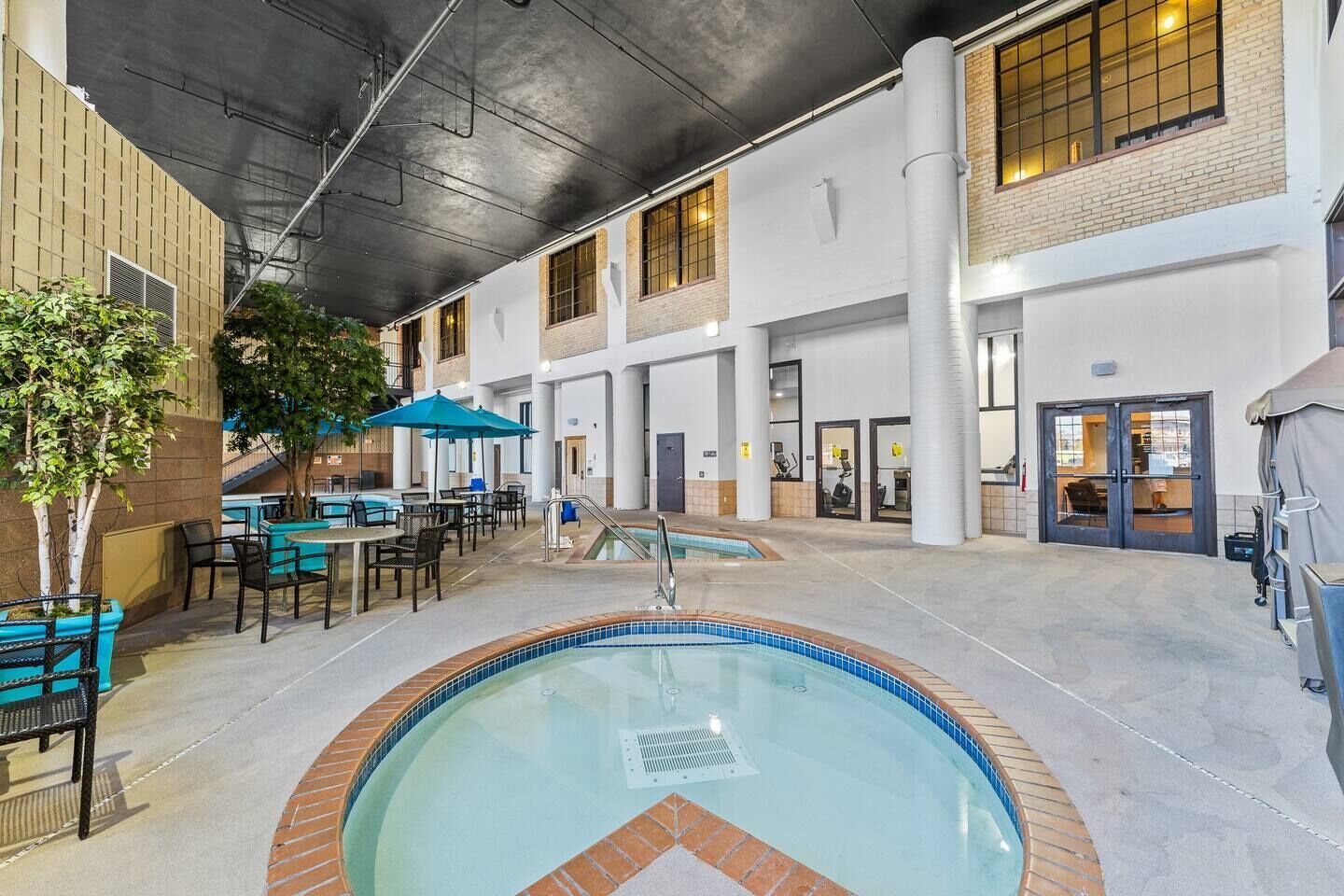Indoor pool, a heated pool
