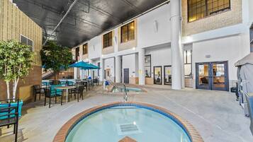 Indoor pool, a heated pool