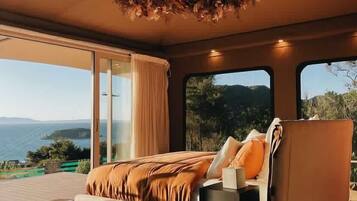 Panoramic Tent, 1 King Bed, Accessible, Ocean View | 1 bedroom, premium bedding, down duvets, pillow-top beds