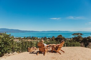 Panoramic Tent, 1 King Bed, Accessible, Ocean View | Beach/ocean view - Drift Off Grid - Luxury Eco Glamping (Tata Beach)