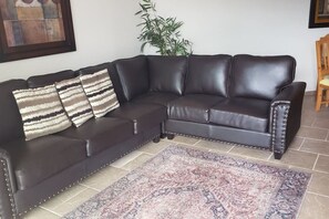 Flat-screen TV, video games