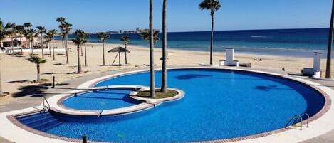 Una piscina riscaldata
