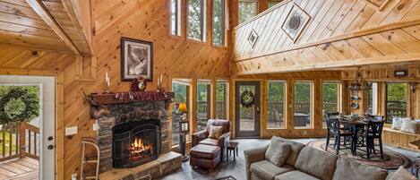 House, Multiple Beds (Mountain Music #339) | Living area