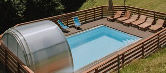 Farmhouse Raspberry Pool Wellness