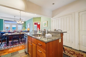 Kitchen Workspace - houghtfully designed with ample counter space and storage, this kitchen makes everything from morning coffee to family dinners easy and convenient.