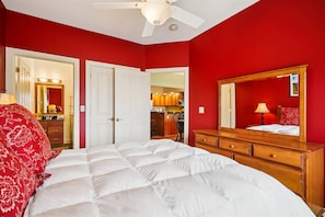 Comfortable Bedroom - Warm tones and inviting furnishings create a relaxing space to unwind after a day of adventure.