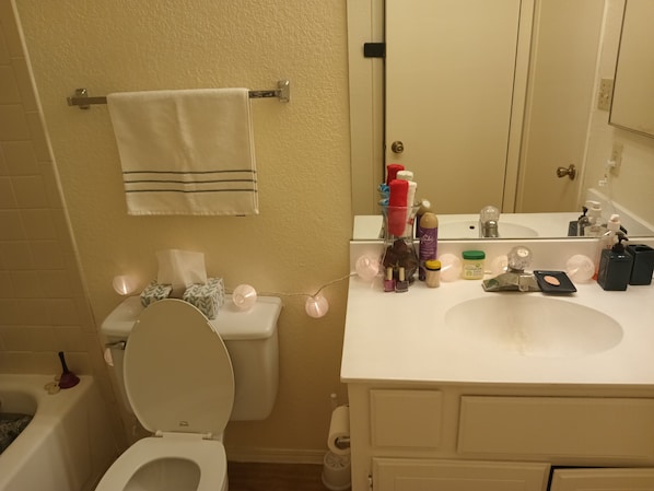 Combined shower/tub