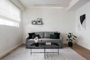 Standard Apartment | Living area | TV, Netflix, streaming services - Striking 1BR Apartment in Kolonaki B (Athens)