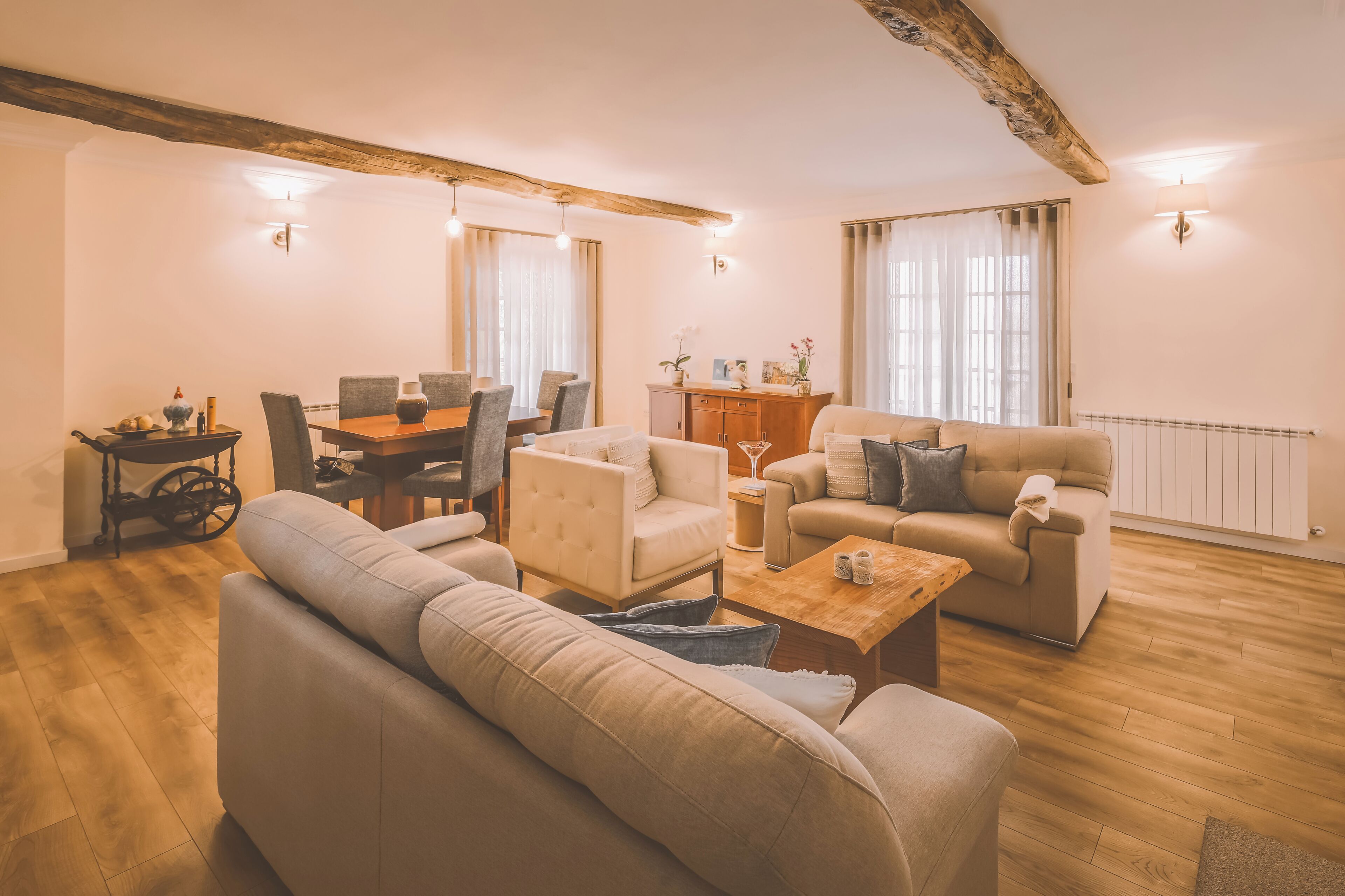 Comfort House | Living area | 33-inch LCD TV with cable channels