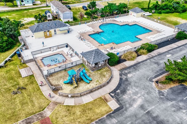 A heated pool