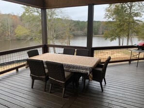 Outdoor dining - Lodge - Fireplace - 15 Acre Lake - New Construction (Buena Vista)