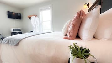 1 makuuhuone, työpöytä, ilmainen Wi-Fi, vuodevaatteet