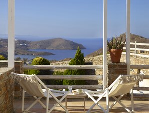 Property grounds - Aegean wonder: Villa Phivi, 5 bedrooms, private pool, Andros, Greece (Andros)