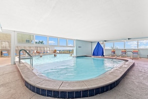Indoor pool, a heated pool