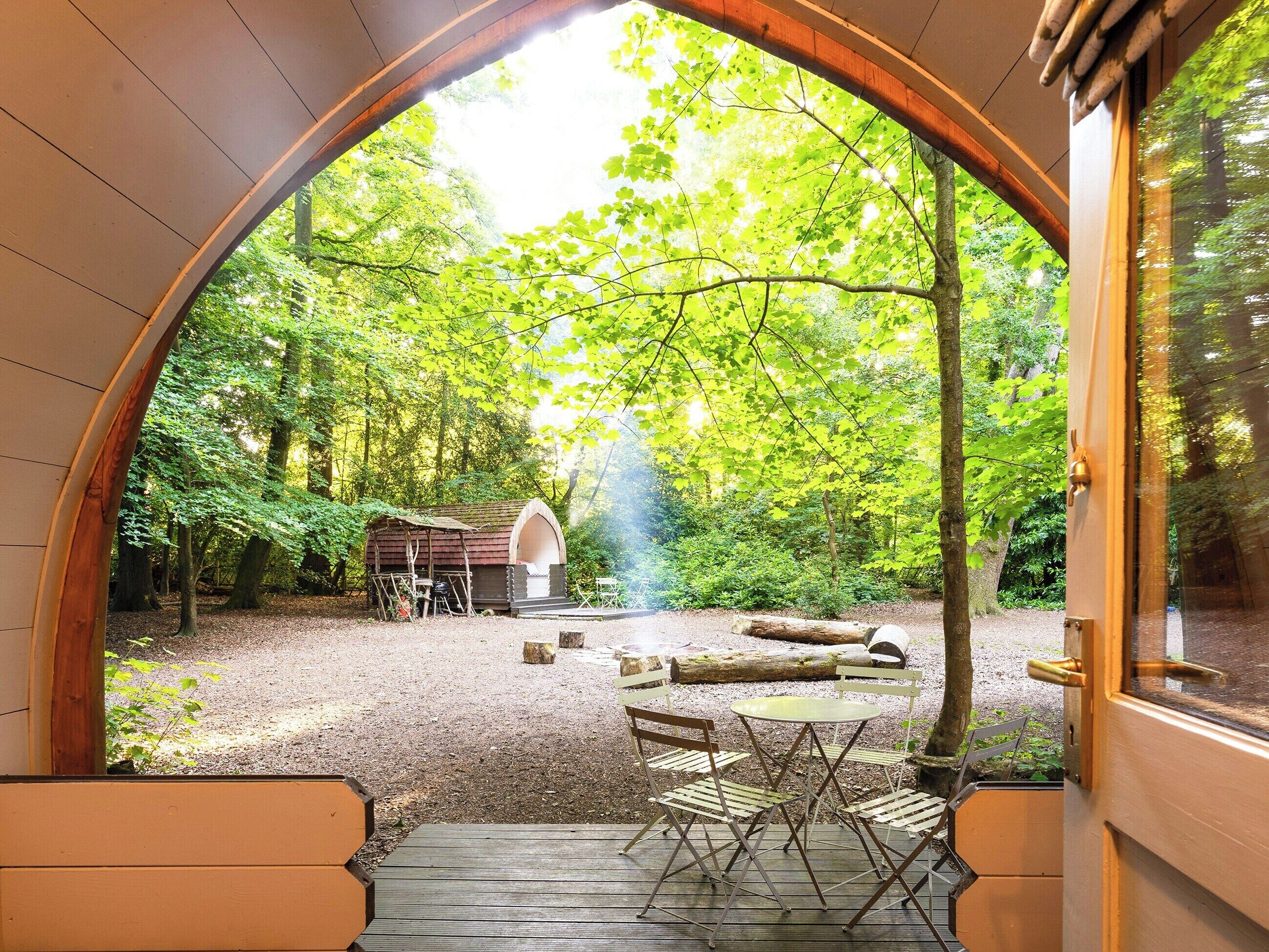 屋外ダイニングエリア