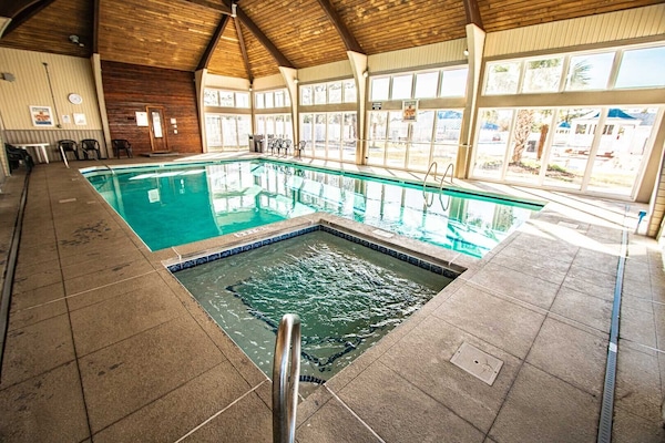 Indoor pool, outdoor pool
